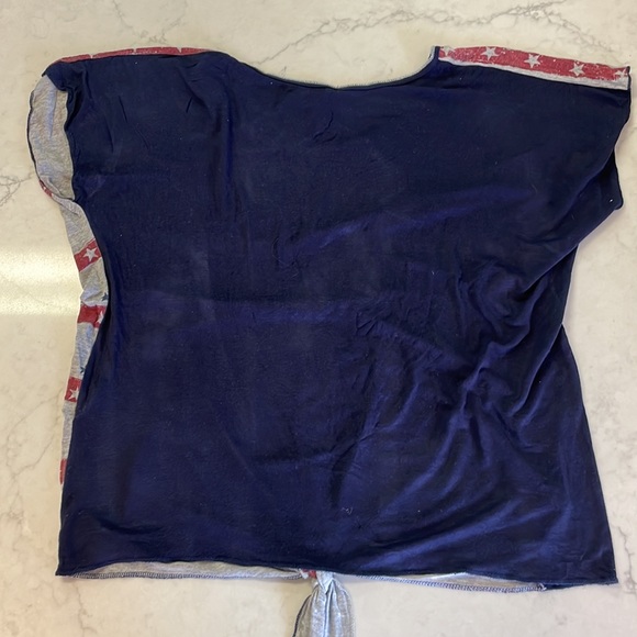 Skinny Minnie Stars & Stripes Blouse Large - Picture 4 of 6
